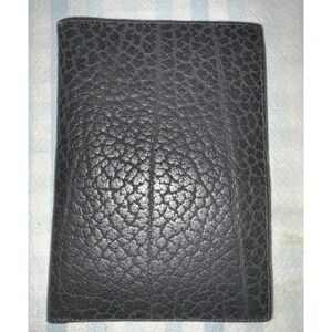 Vintage BOND STREET Travel Wallet Passport Holder Black Soft Leather W/ ID Cards